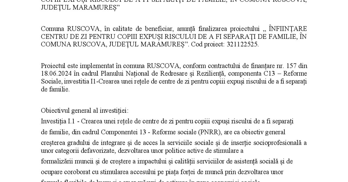 finalizare proiect