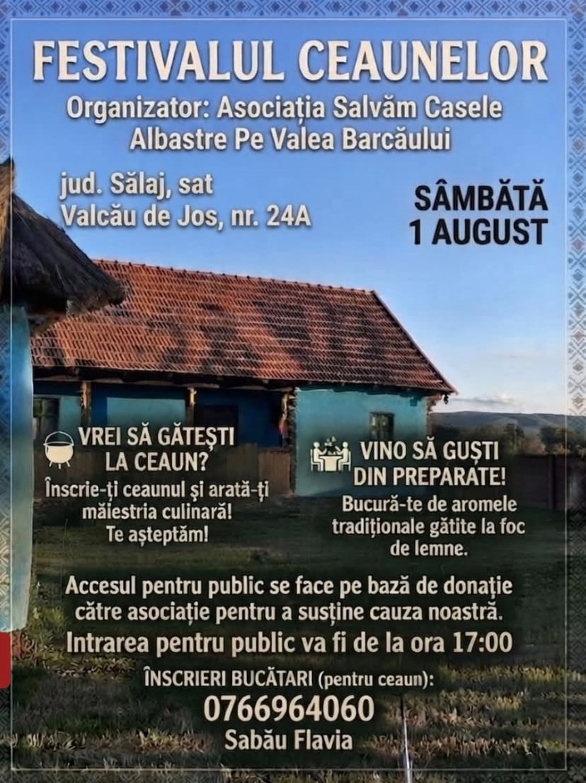 Se încing ceaunele la Valcău de Jos, județul Sălaj: Festivalul gusturilor tradiționale aduce pe Valea Barcăului bucate alese, voie bună și o competiție pentru cei mai pricepuți bucătari!