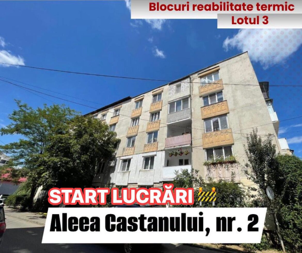 Primăria Beclean, județul Bistrița-Năsăud, continuă programul de reabilitare termică a blocurilor: au început lucrările la Lotul III!