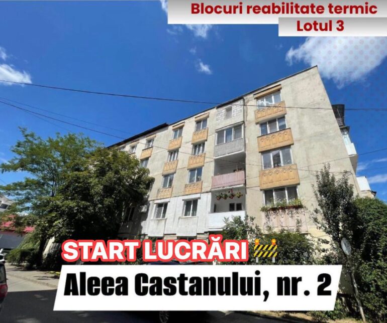 Primăria Beclean, județul Bistrița-Năsăud, continuă programul de reabilitare termică a blocurilor: au început lucrările la Lotul III!