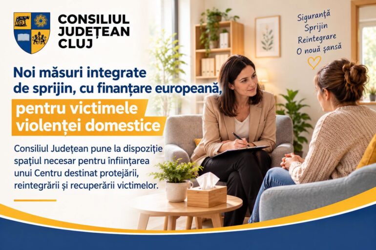 Consiliul Județean Cluj susține înființarea unui centru pentru victimele violenței domestice, cu finanțare europeană!
